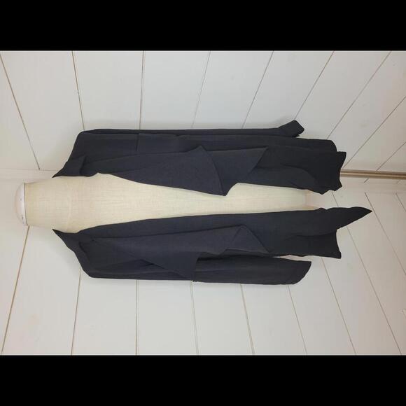 NWT Boutique Oddy black drape open cardigan - Picture 1 of 5